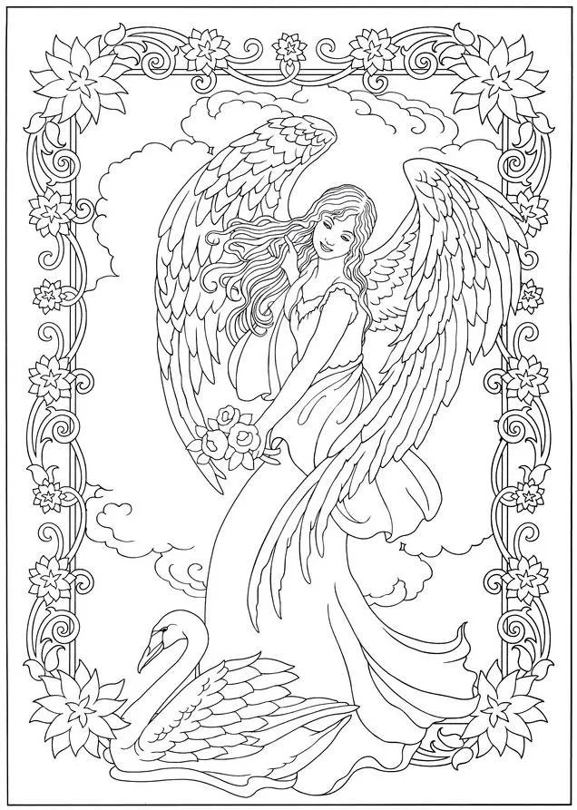 Desenhos de Angel Para Colorir 49