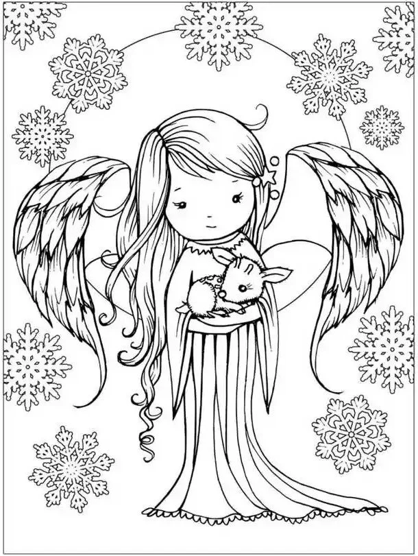 Desenhos de Angel Para Colorir 50