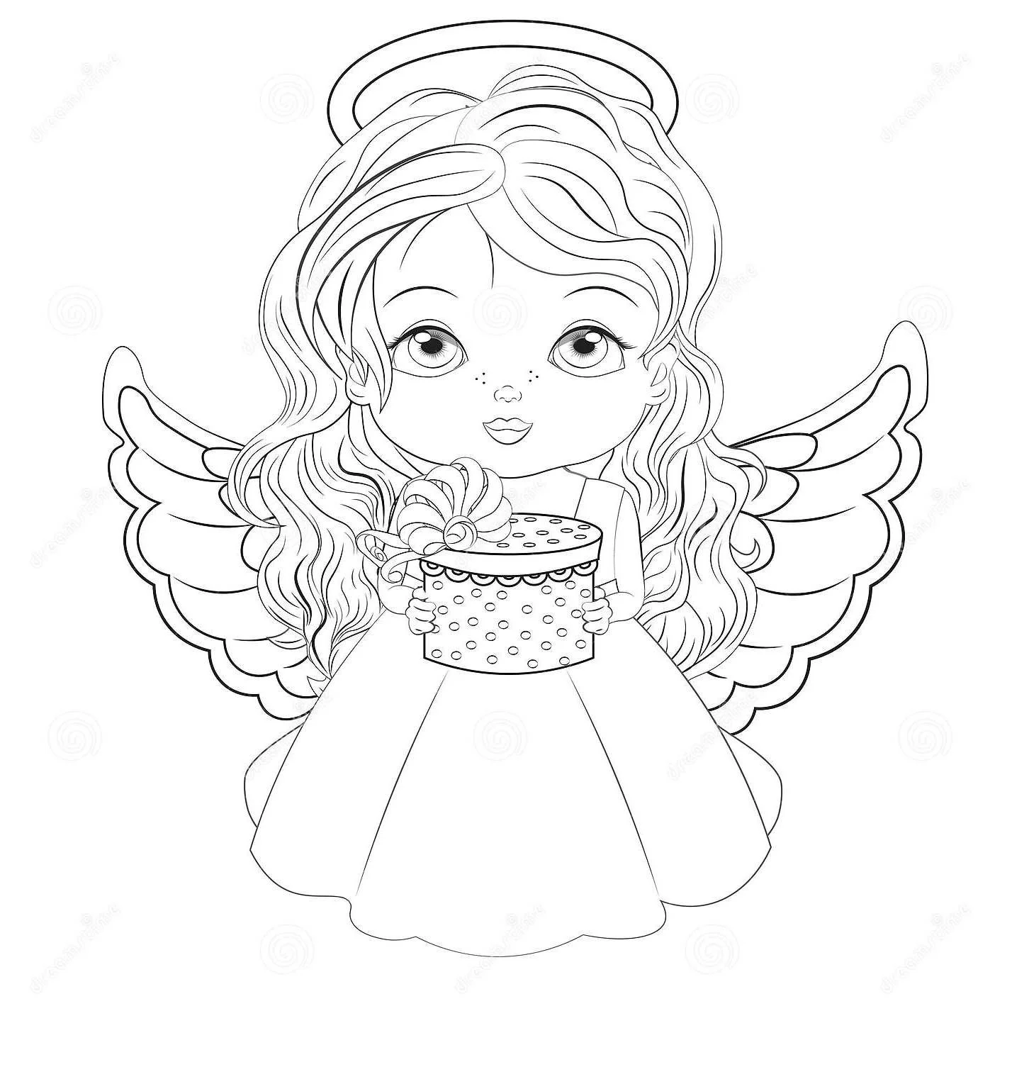 Desenhos de Angel Para Colorir 53