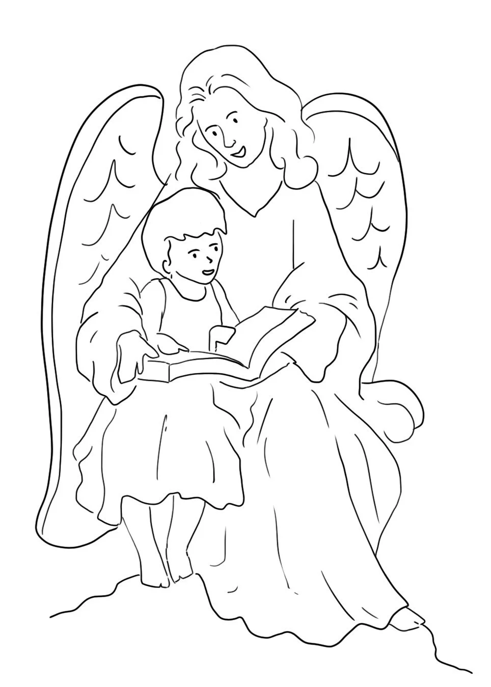 Desenhos de Angel Para Colorir 56