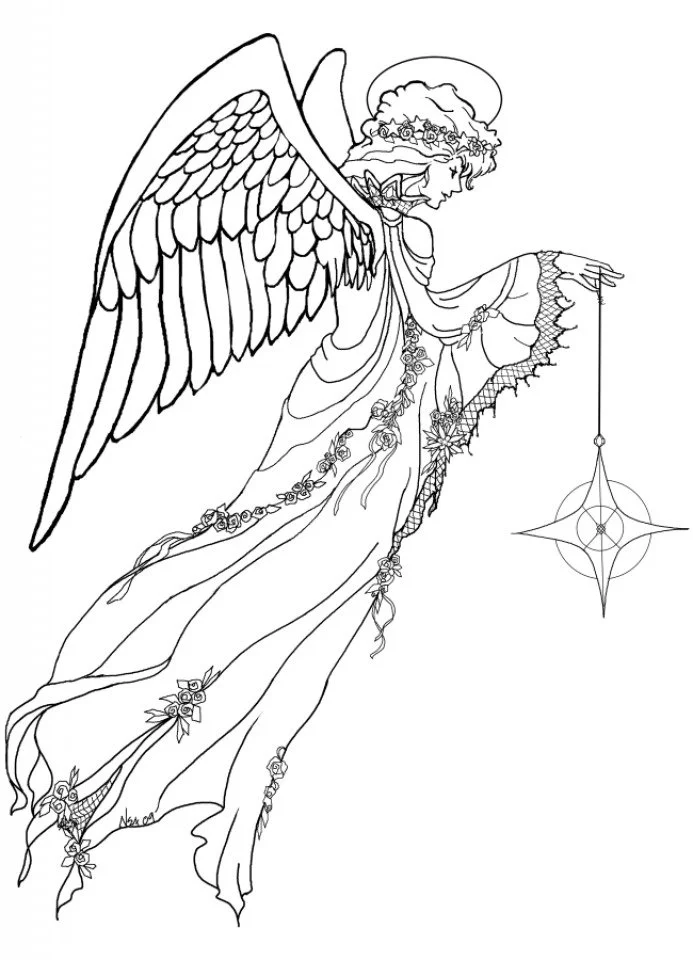 Desenhos de Angel Para Colorir 63