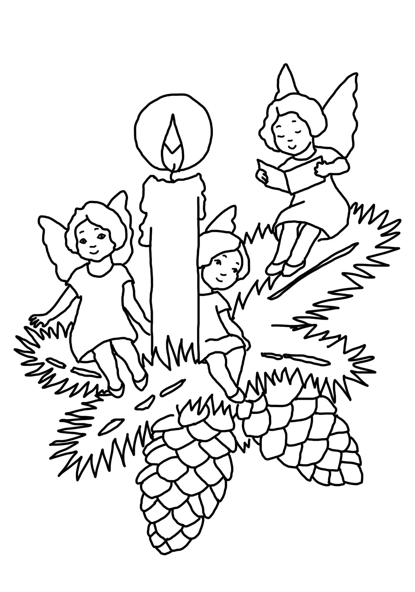 Desenhos de Angel Para Colorir 68