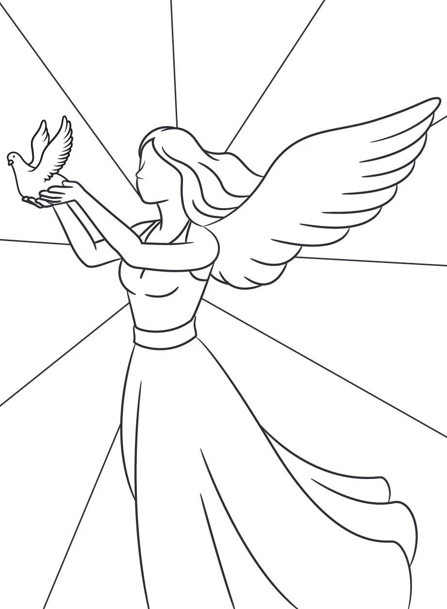 Desenhos de Angel Para Colorir 69