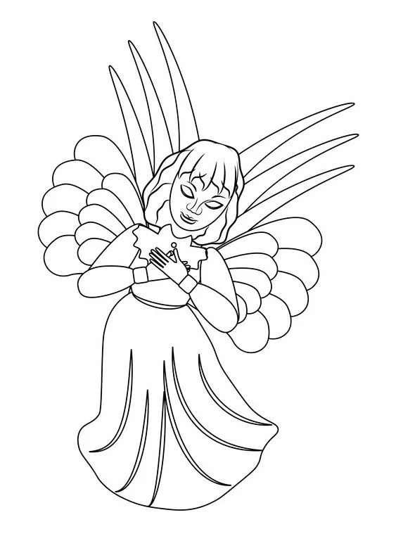 Desenhos de Angel Para Colorir 76