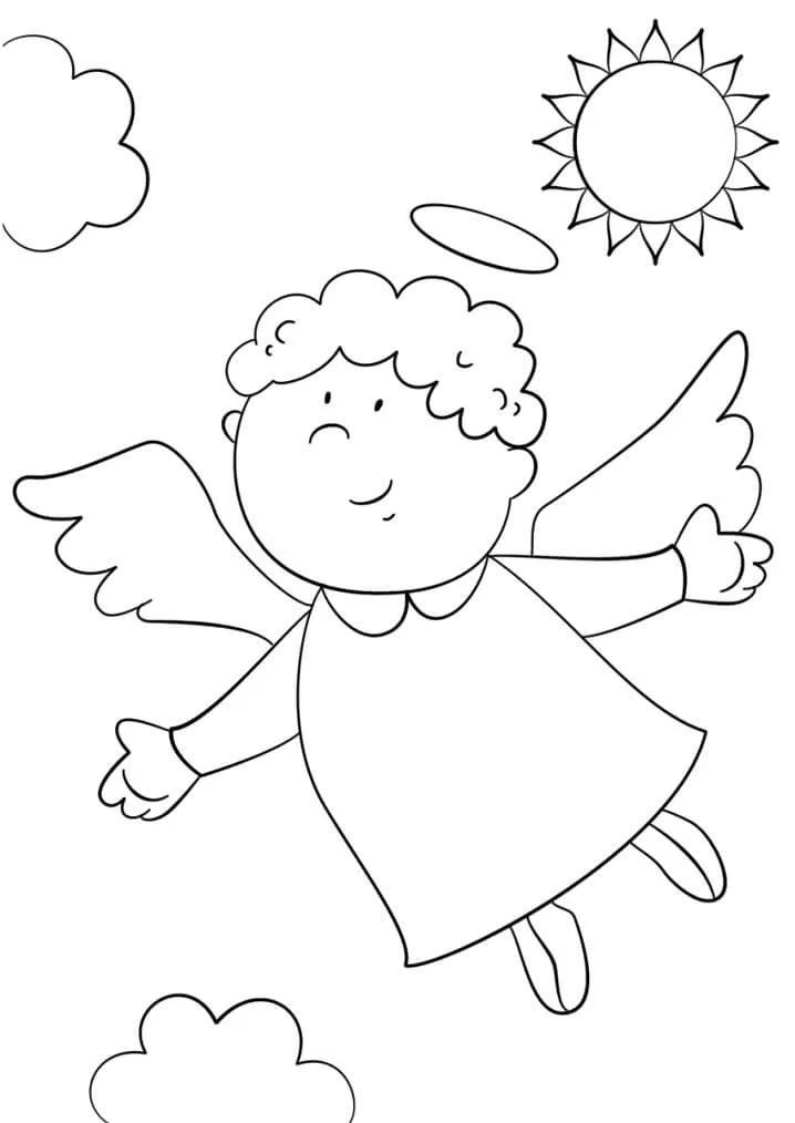 Desenhos de Angel Para Colorir 79