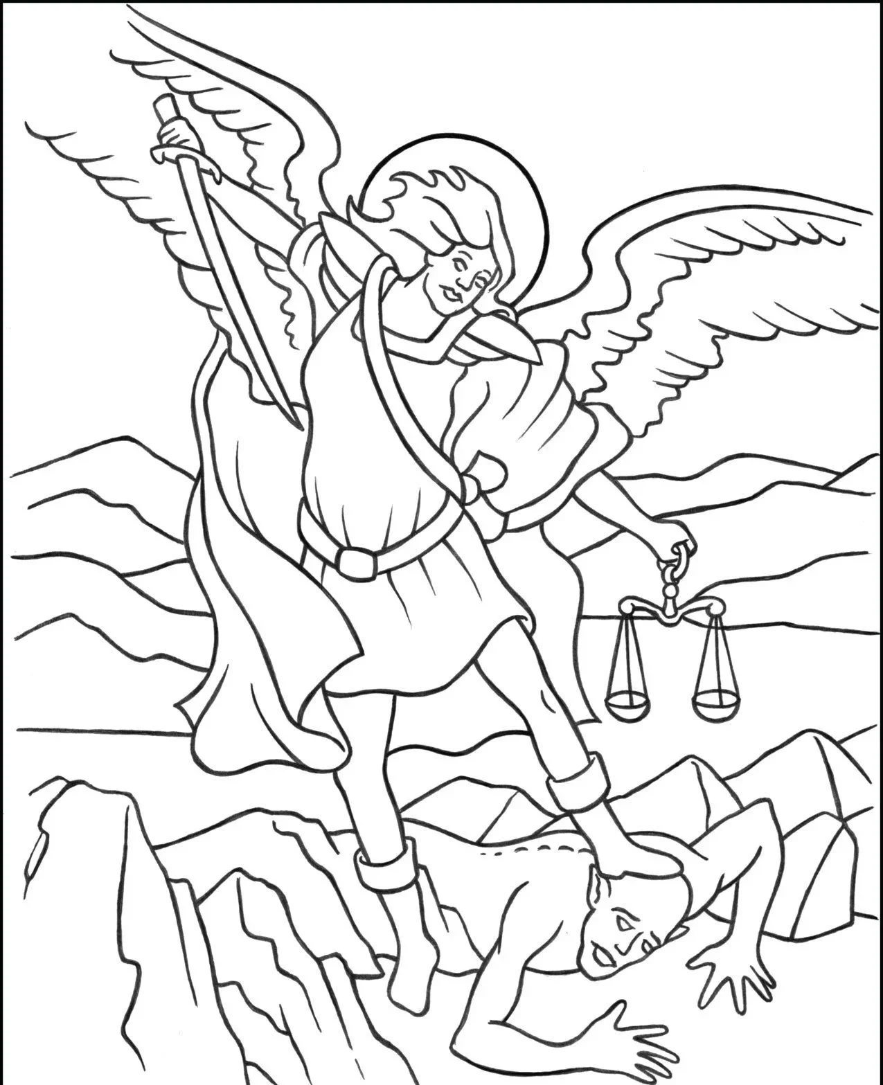 Desenhos de Angel Para Colorir 82