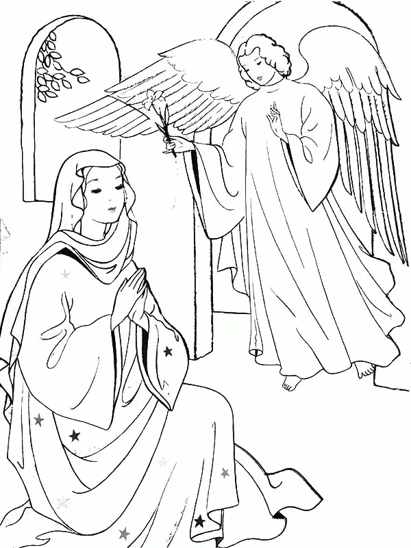 Angel Gabriel Coloring Pages 14