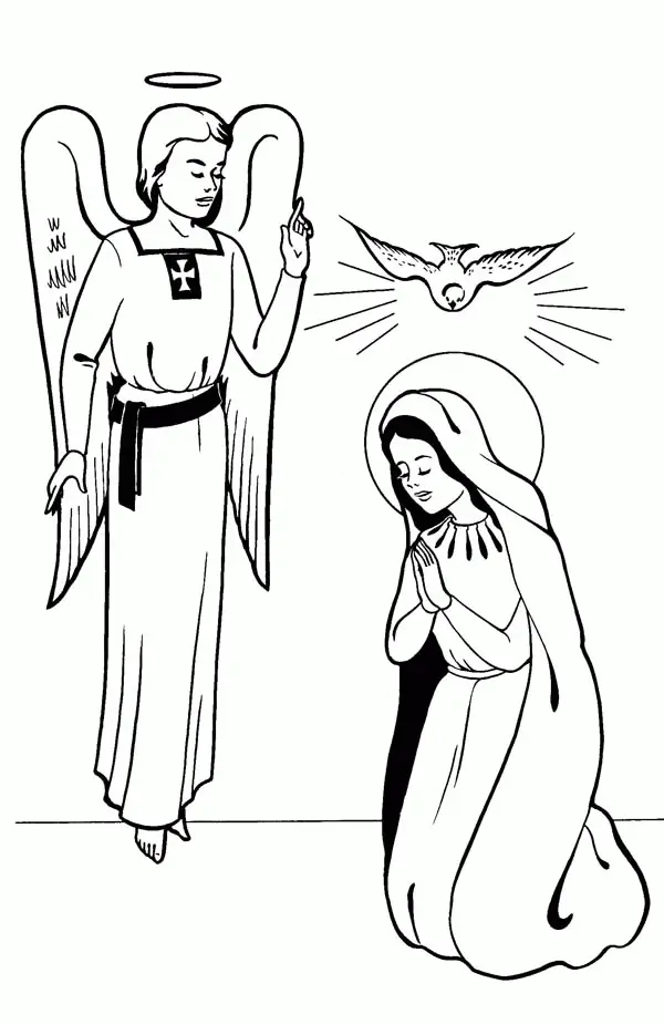 Angel Gabriel Coloring Pages 7