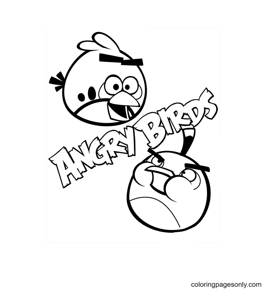 Angry Birds Coloring Pages 56