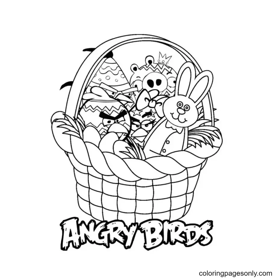 Angry Birds Coloring Pages 57