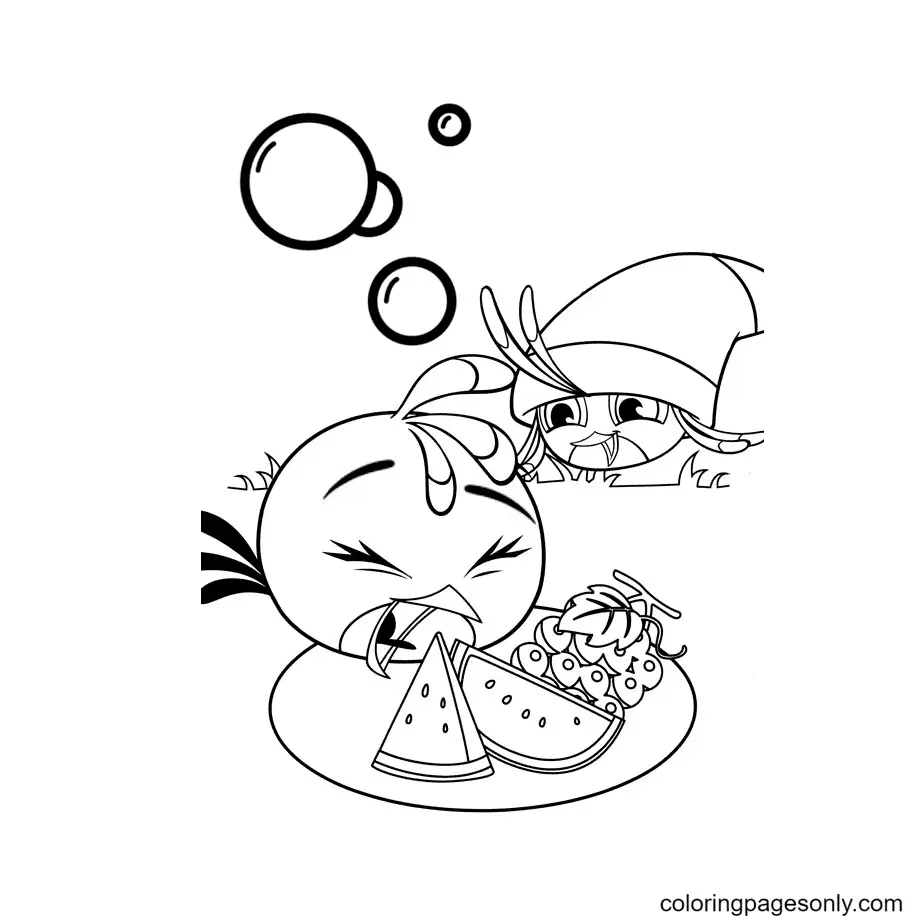 Angry Birds Coloring Pages 88