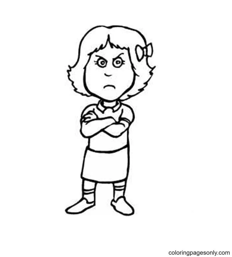 Angry Face Coloring Pages 18