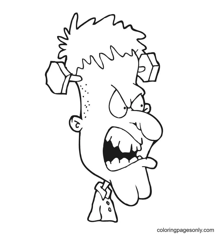 Angry Face Coloring Pages 25