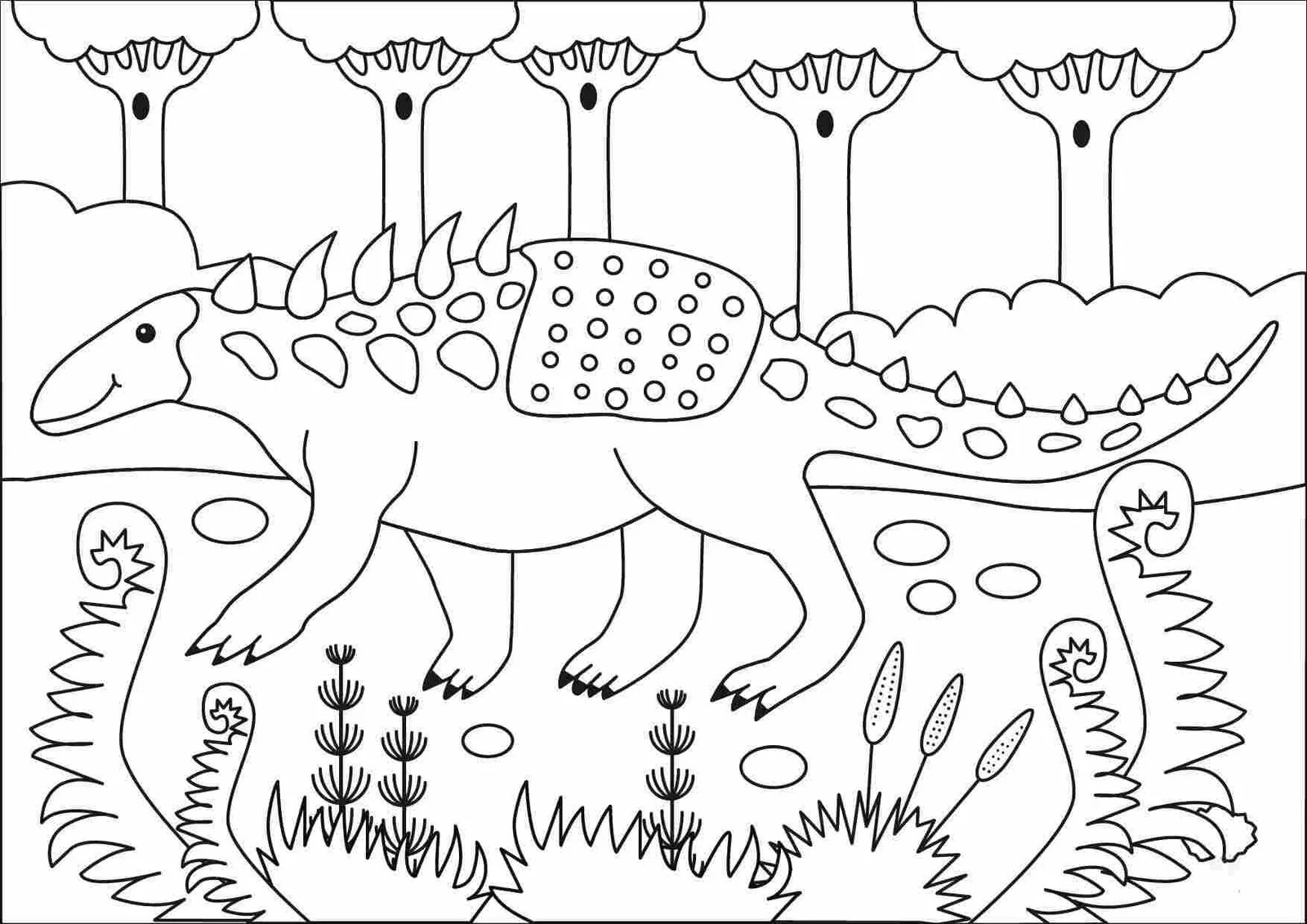 Ankylosaurus Coloring Pages 50