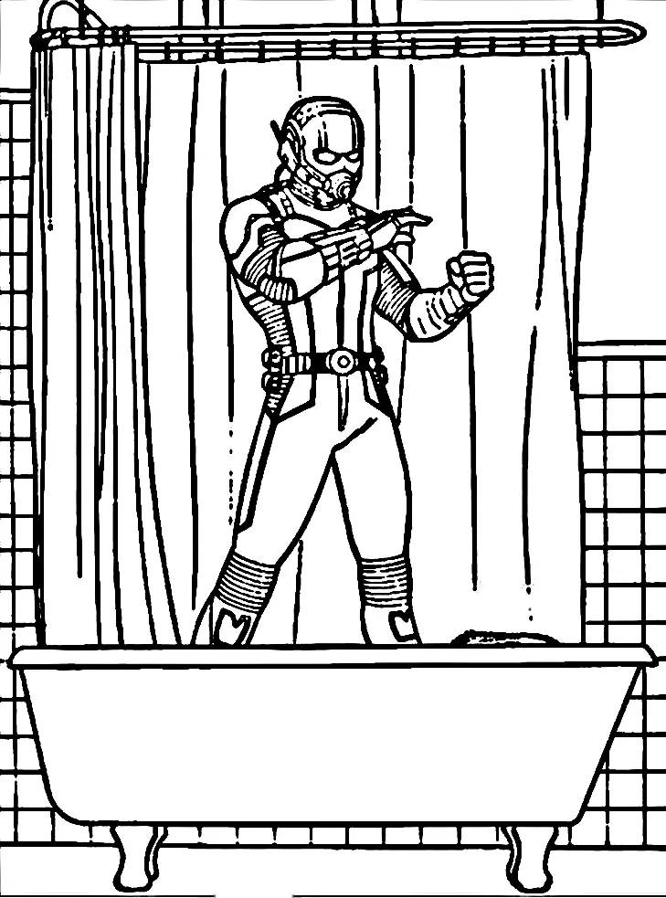 Ant man Coloring Pages 13