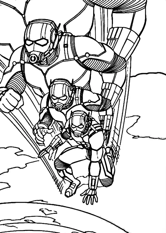 Ant man Coloring Pages 28