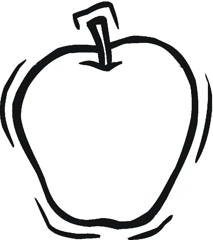 Apple Coloring Pages 16