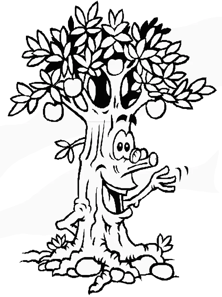 Apple Tree Coloring Pages 12