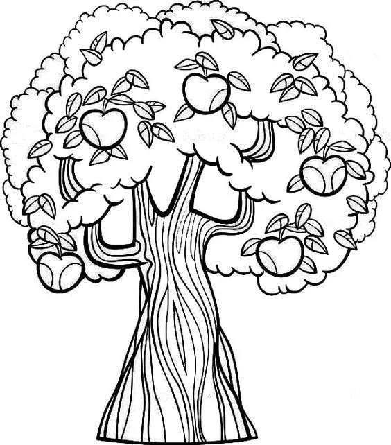 Apple Tree Coloring Pages 19