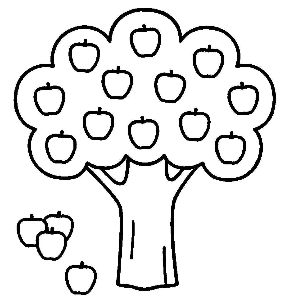 Apple Tree Coloring Pages 29