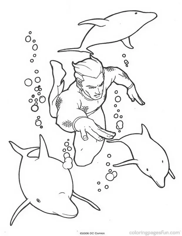 Aquaman Coloring Pages 49