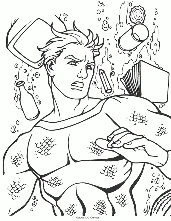 Aquaman Coloring Pages 50