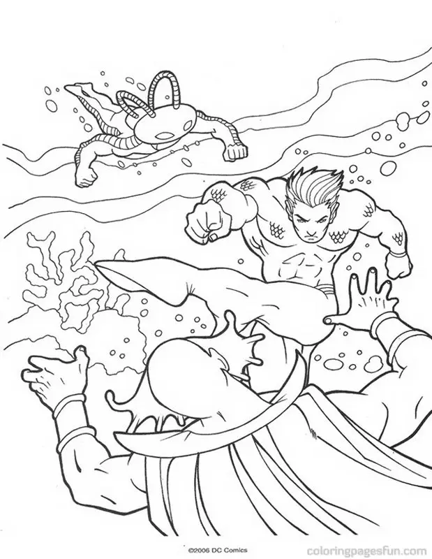 Aquaman Coloring Pages 51