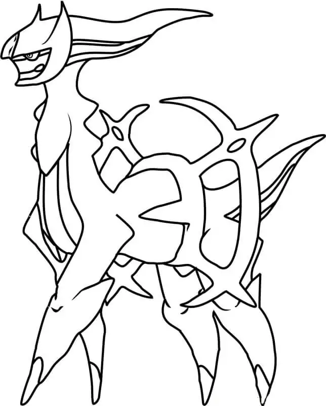 Arceus Coloring Pages 1