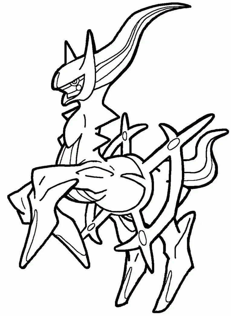 Arceus Coloring Pages 2