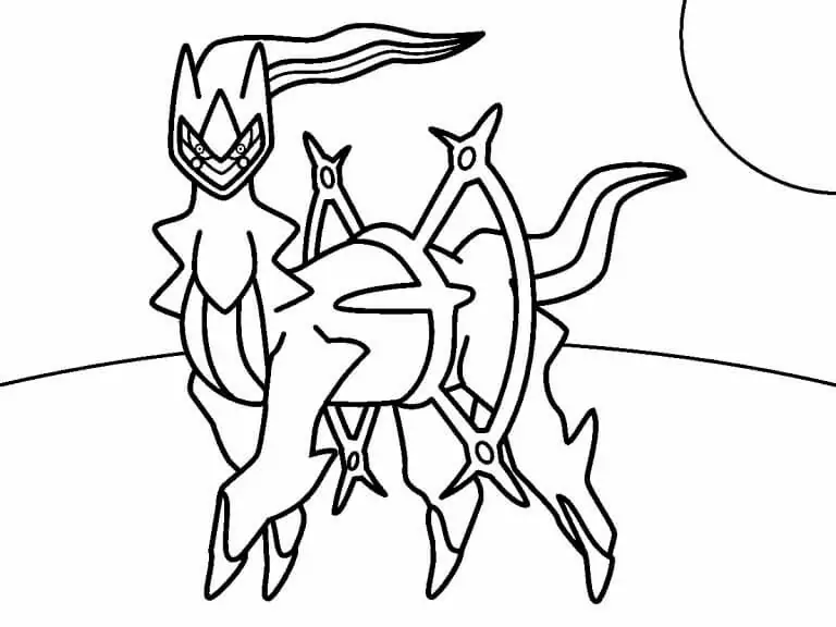 Arceus Coloring Pages 3