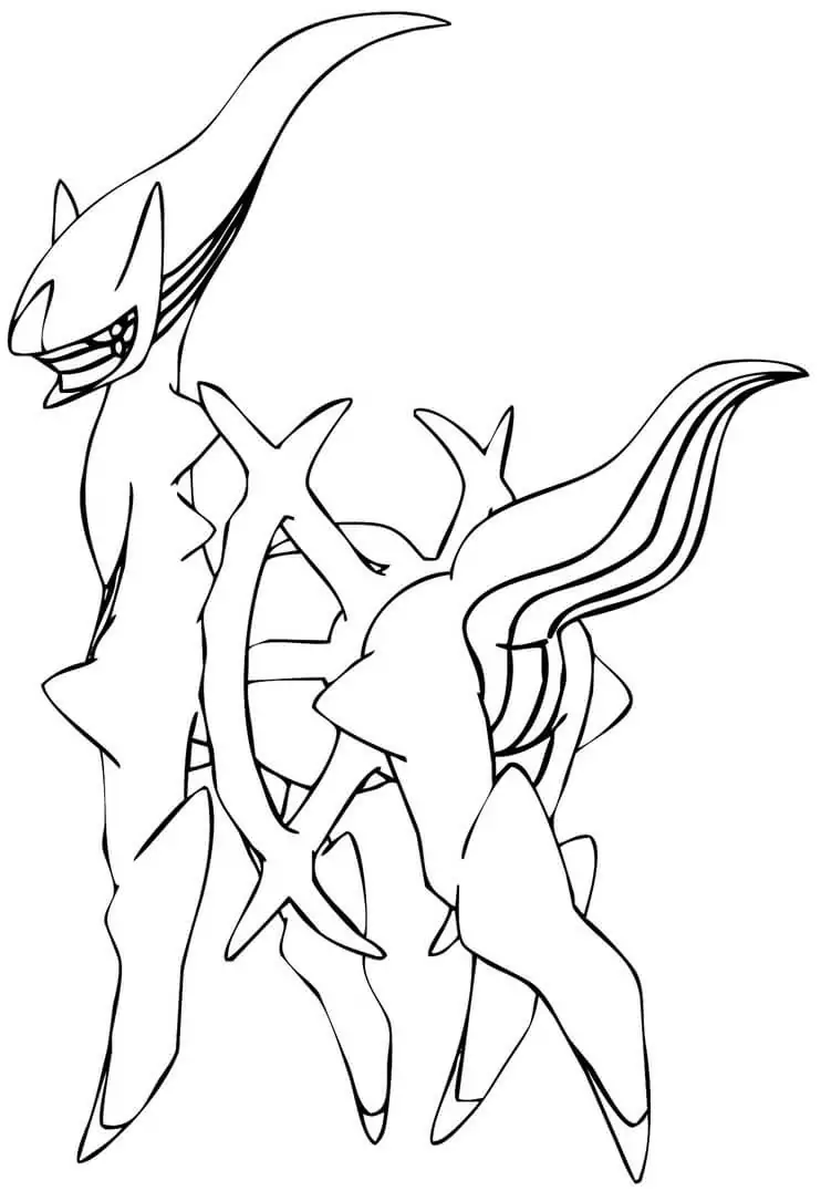 Arceus Coloring Pages 4