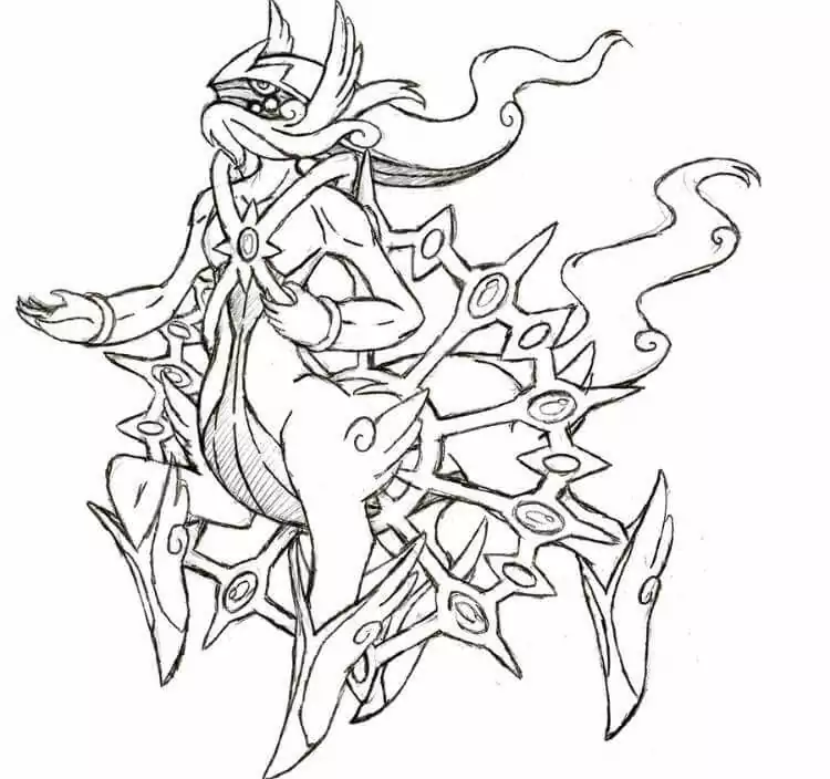 Arceus Coloring Pages 5