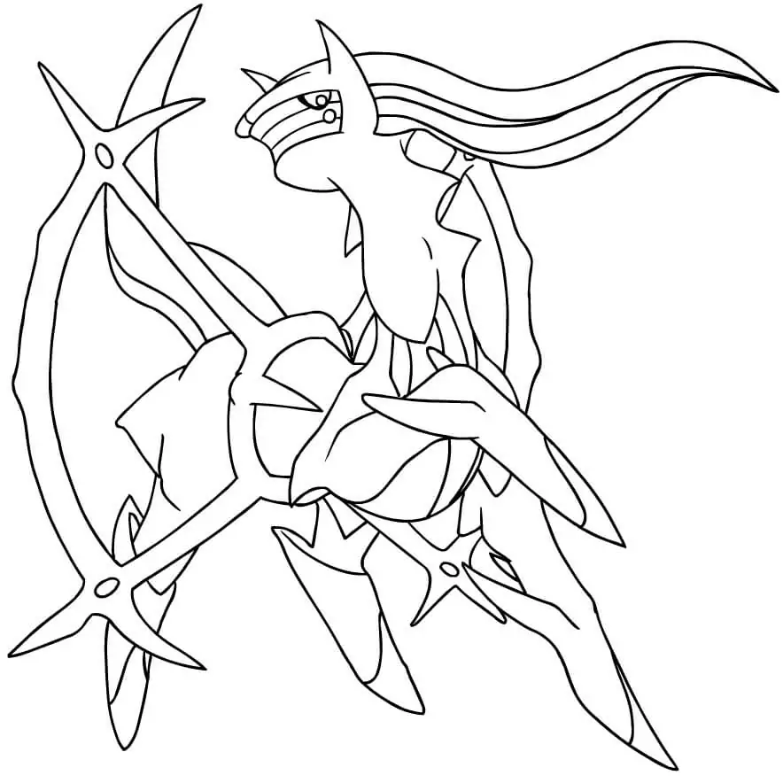 Arceus Coloring Pages 6