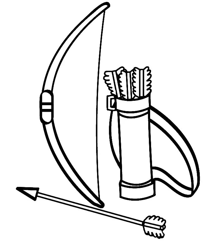 Desenhos de Tiro Com Arco Para Colorir 6