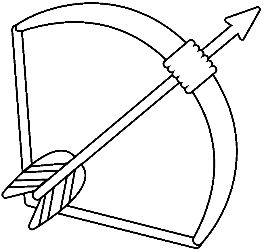 Desenhos de Tiro Com Arco Para Colorir 8