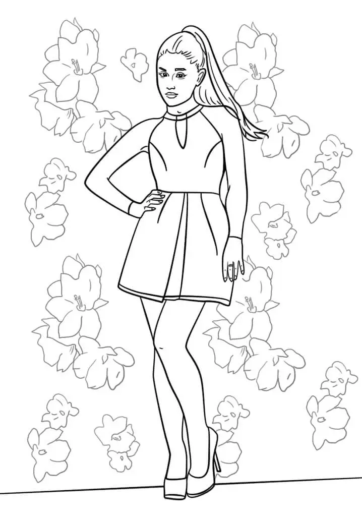 Ariana Grande Coloring Pages