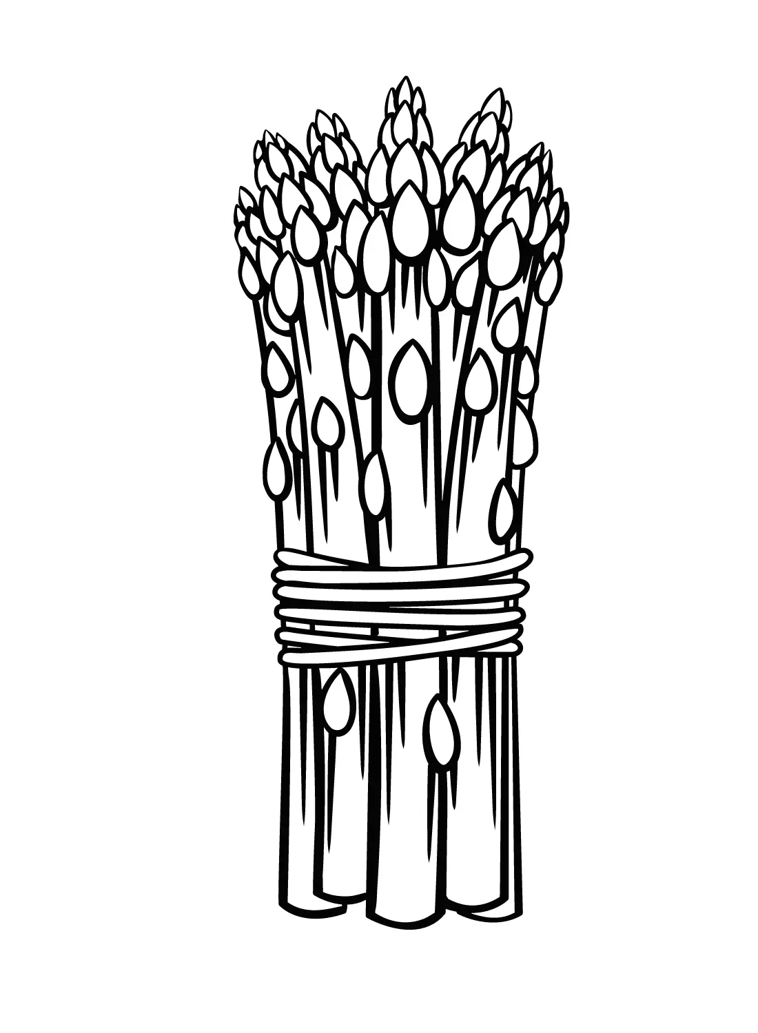 Asparagus Coloring Pages 3