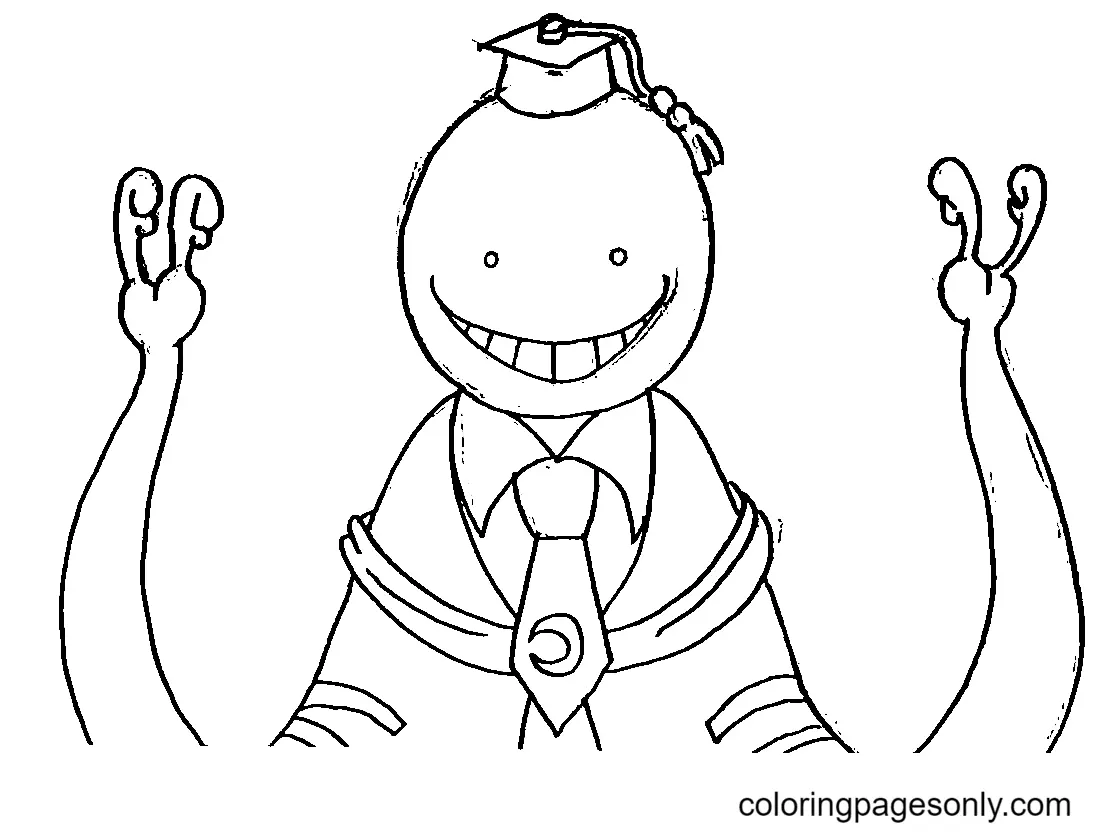 Assassination Classroom Coloring Pages 55
