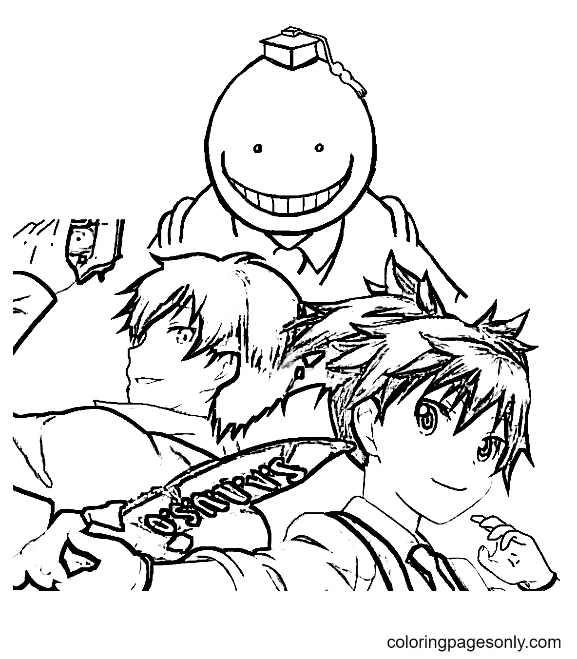 Assassination Classroom Coloring Pages 56