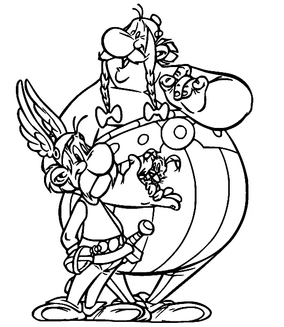 Asterix Coloring Pages 1