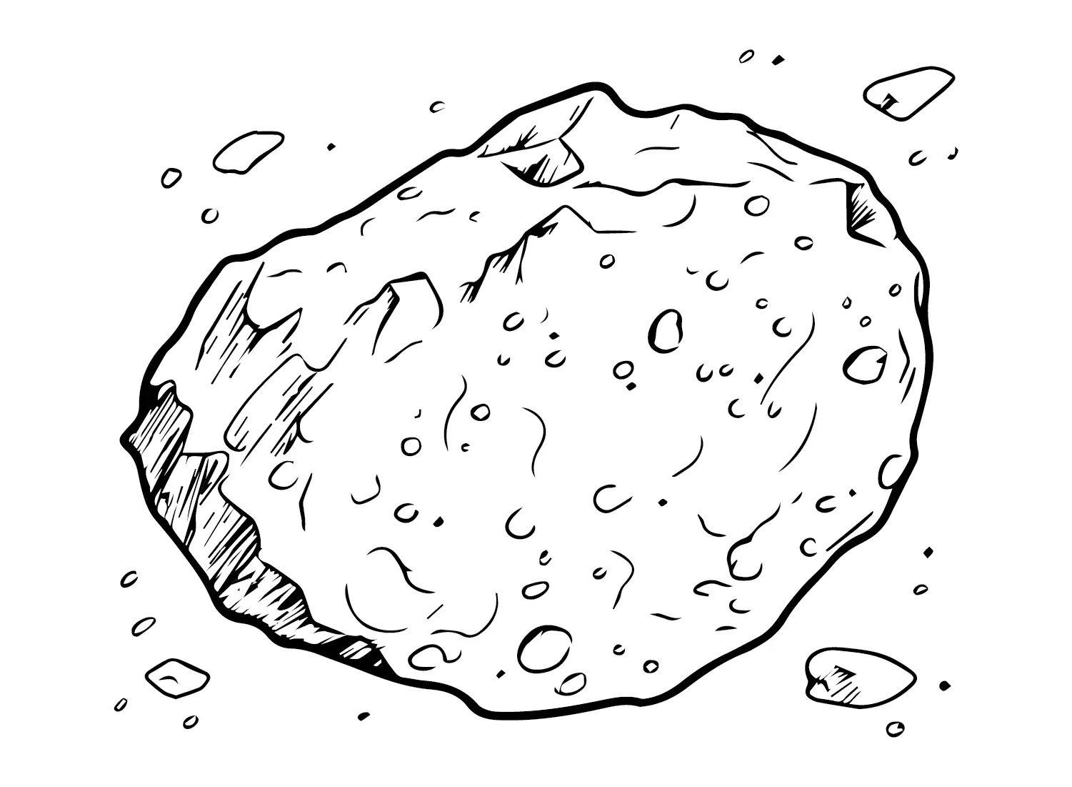 Asteroid Coloring Pages