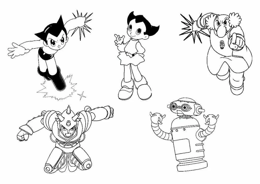 Astro Boy Coloring Pages 13