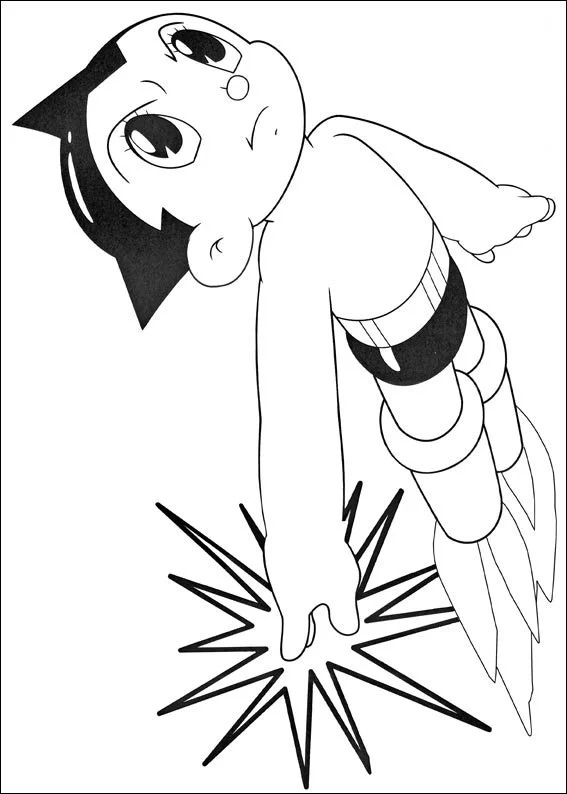 Astro Boy Para Colorear