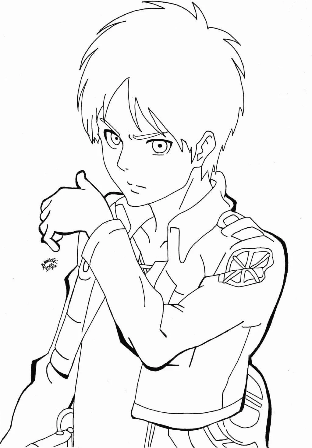 Desenhos de Attack On Titan AOT Desenhos para colorir 59