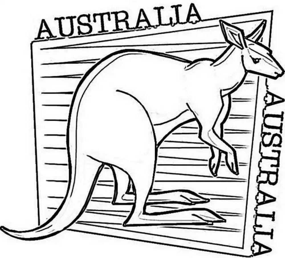 Desenhos de Animais Australianos Para Colorir