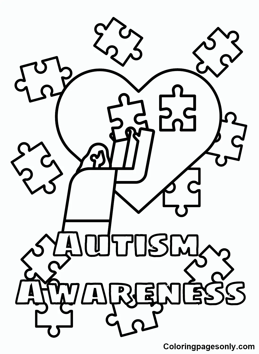 Autism Awareness Coloring Pages 105