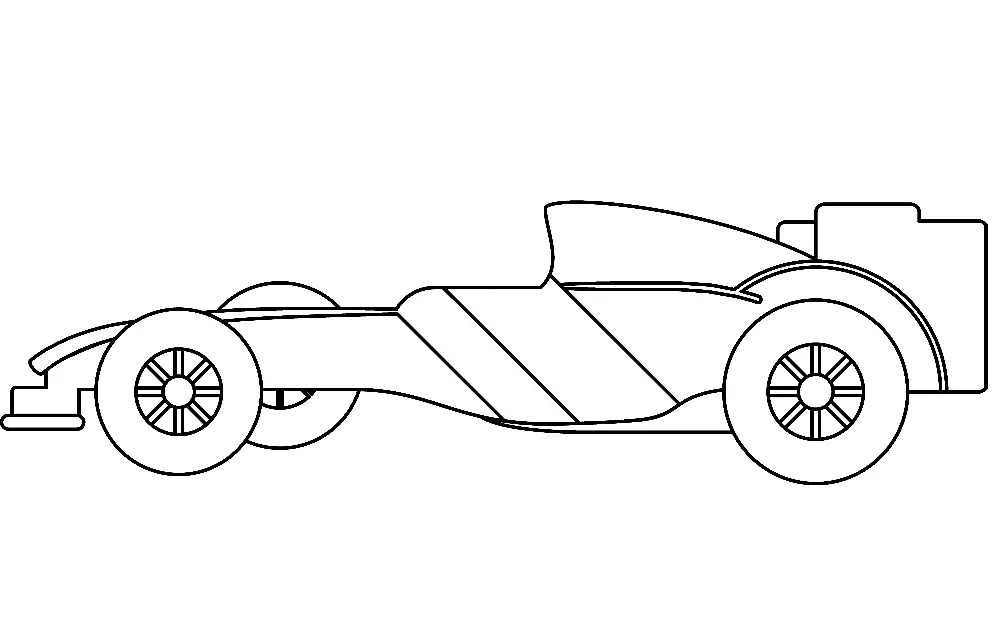 Desenhos de Automobilismo Para Colorir