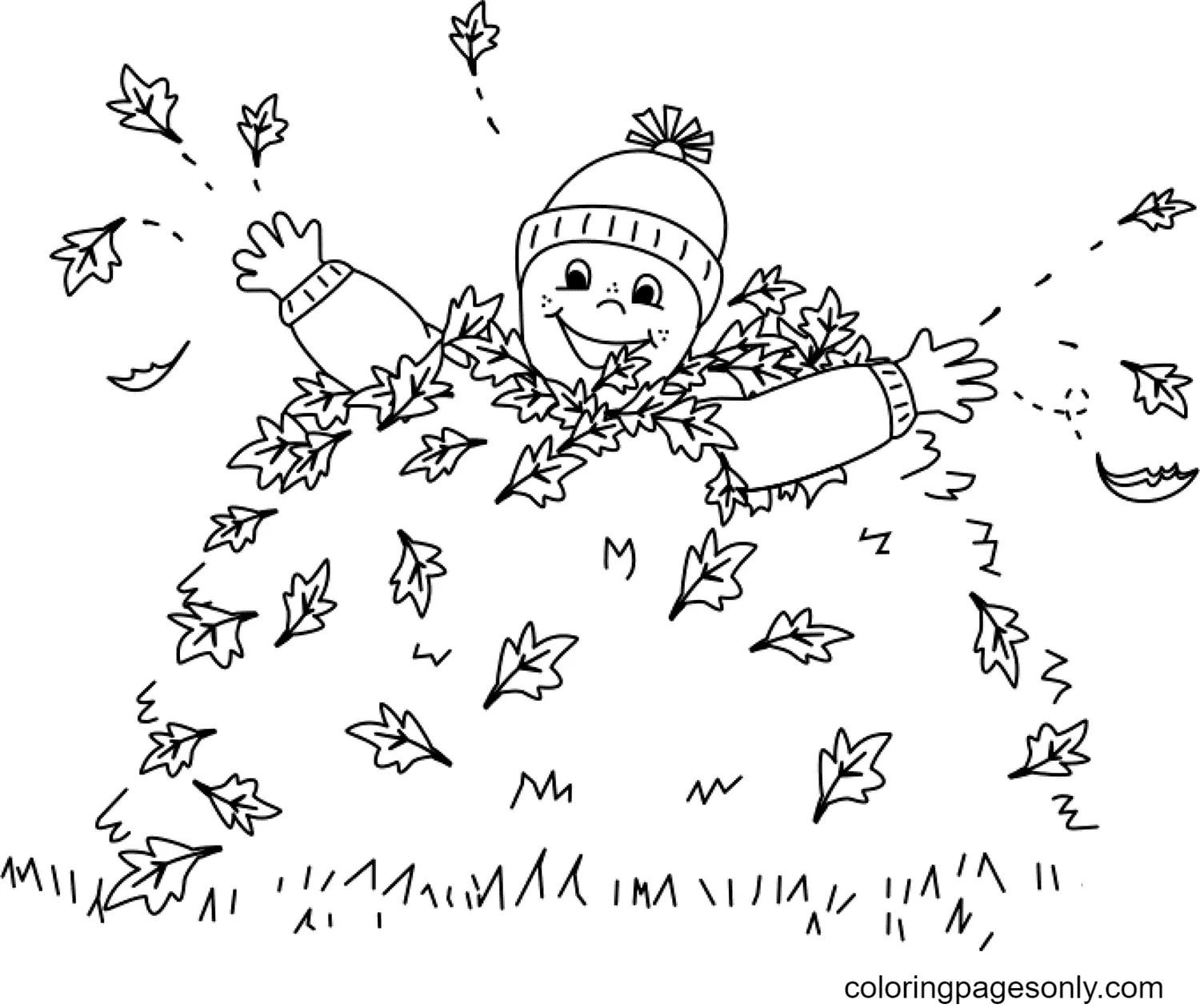 Autumn Leaves Coloring Pages 52