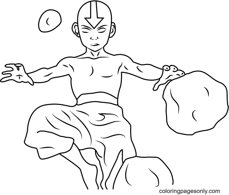 Desenhos de Avatar A Lenda de Aang Para Colorir 66