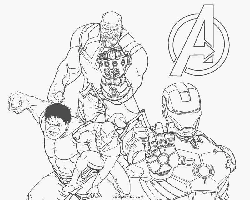 Desenhos de Os Vingadores Para Colorir